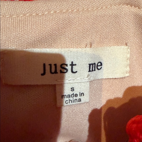 Just Me Red Lace Mini Dress - Picture 3 of 5